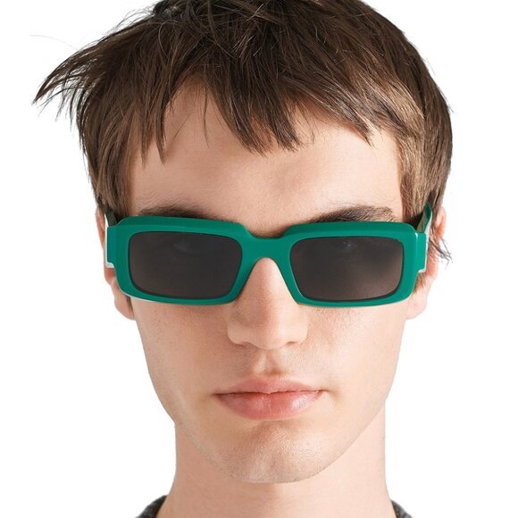 BRAND NEW Prada PR27ZS 11L08Z Mango Dark Grey Square Unisex Sunglasses 0PR 27ZS - Picture 8 of 11